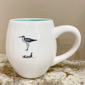Rae Dunn MAGENTA Mug Week Bird Artisan Collection Plover “Seek”